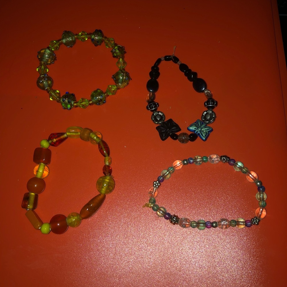 4 Unique Bracelets Made by Me - 465 $35 or $30 w/offer
